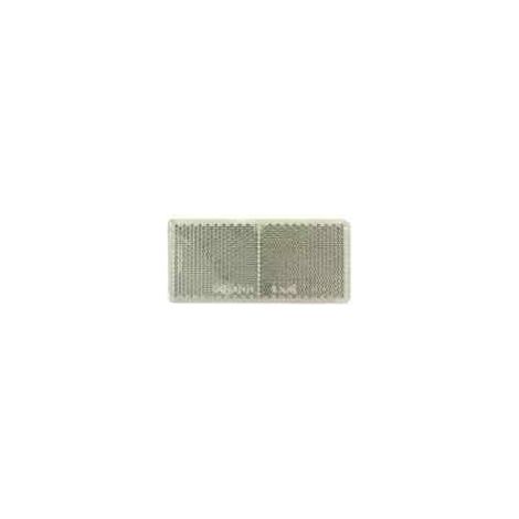 Catadioptre pour remorque autocollant blanc