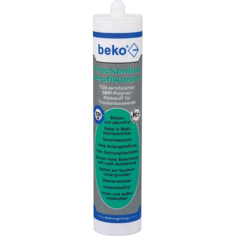 BEKO Trockenbau Profilkleber, weiß, 310ml (1/4)