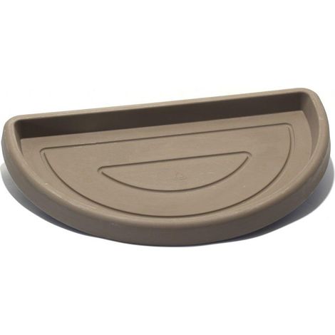 Sottovaso a Parete in Resina 47 cm. Tortora