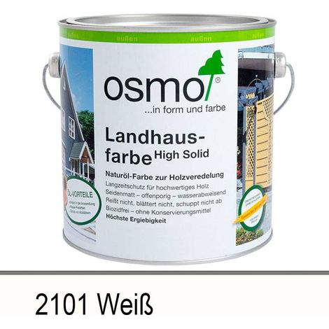 Osmo Landhausfarbe Weiß 2,50 l - 11400028