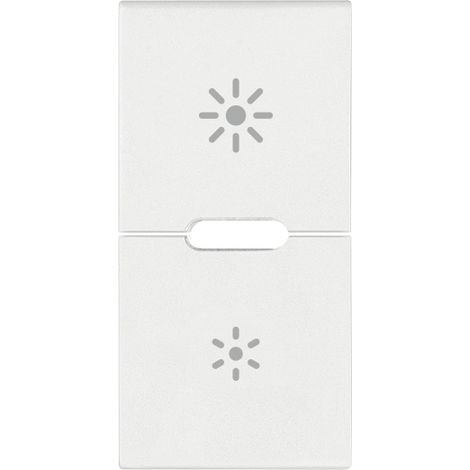 Due Mezzi Tasti 1M Dimmer Bianco VIMAR 19755.3.B