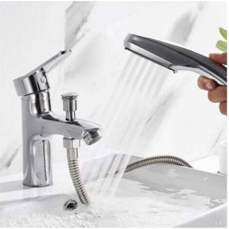 Mitigeur Baignoire - Monotrou - Alliage - Chaud/Froid - Gris - 1 Pièce (1/4)