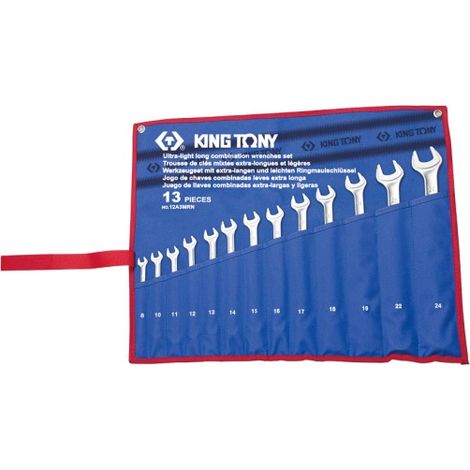 KING TONY - Trousse de 13 clés mixtes longues et légères (1/4)