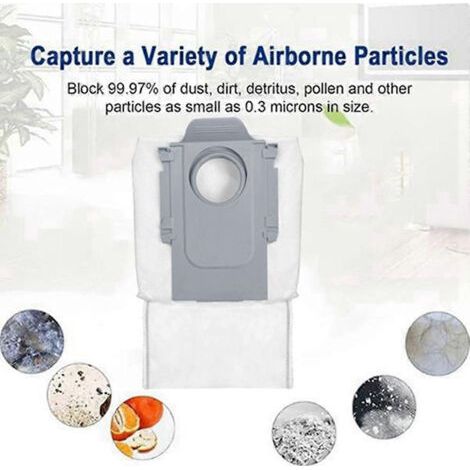 NALOOKAMIC Kit d'accessoires pour aspirateur robot Roborock Qrevo Master/Slim : brosse principale, filtres HEPA, lingette de nettoyage et sacs à poussière.