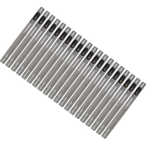 Ensemble de 20 emporte-pièces en acier au carbone haute dureté pour percer des trous ronds creux de 5 mm (0,20 po) pour le cuir de ceintures. (1/5)