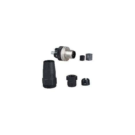Télémécanique - OsiSense XZ - connecteur nu mâle - M12 - 5 broches - droit - PE Pg 7 - XZCC12MDM50B
