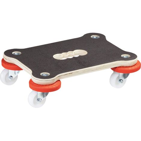 WAGNER Carrello da trasporto MM 1355 I 33 x 23 cm - ideale per casse da trasporto con contenuto sensibile I portata 200 kg I antiscivolo, adatto alle pareti e mobili - 20135501 (1/5)