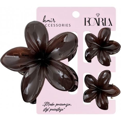 Juego de pinzas para el cabello 3 en 1, flor XL + 2 mini pinzas SP427