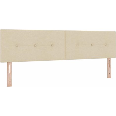 Maison Exclusive - Testiera LED con strisce LED con testiera Crema 180 cm Tessuto