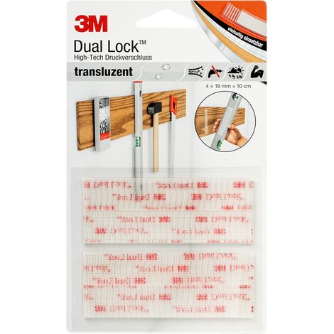 3M DL-HT Nastro a strappo da incollare A fungo (L x L) 100 mm x 19 mm Trasparente 4 pz. (1/3)