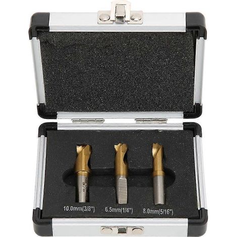 3-teiliges HSS-CO-Kobalt-Punktschweißbohrer-Set, Schweißbohrer- und Schneidzubehör, 1/4 Zoll, 5/16 Zoll, 3/8 Zoll