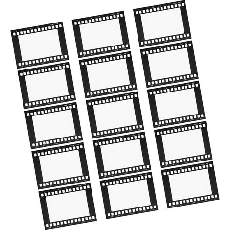 Lot de 15 cadres photo vintage en forme bobine film, à accrocher au (1/5)