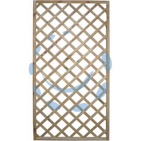 TRALICCIO IN PINO IMPREGNATO CORNICE MM.40X40 - Pannelli: 40x180
