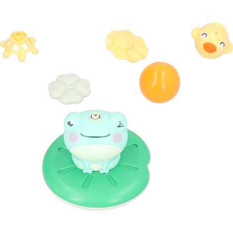 Jouet de bain pour tout-petits : grenouille arroseuse électrique flottante pour baignoire et douche. (1/5)