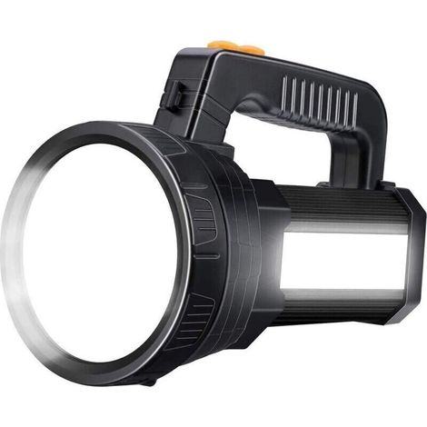Lampe de Poche LED Super Lumineuse Rechargeable 4050 Lumens 10000mAH avec 6 Modes d'éclairage, Longue Portée Lanterne Lampe Torche Étanche pour Urgence Camping Randonnée Chasse [Classe énergétique A++
