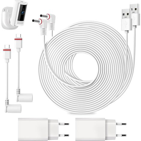 Câble d'alimentation 10 M Adaptateur Câble de Charge pour Spotlight Cam Plus/Pro Stick Up Cam (1/5)
