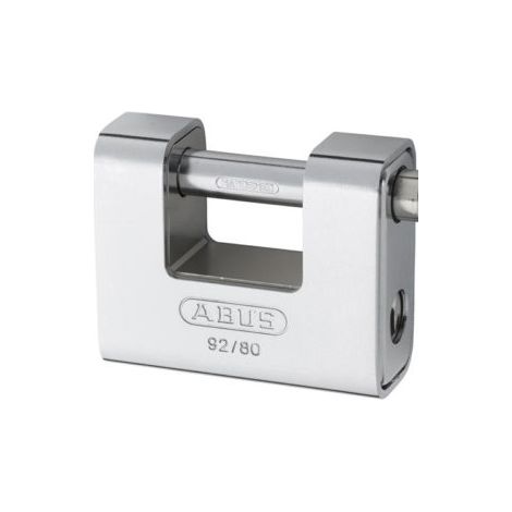 92/80mm Monoblock Brass Body Shutter Padlock