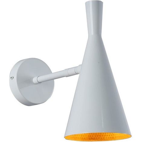 Aplique De Pared Interior Orientable Estilo Nórdico - Blanco
