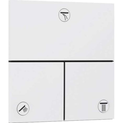 Hansgrohe ShowerSelect Comfort - Válvula oculta, para 3 aparatos, blanco mate 15573700 (1/4)