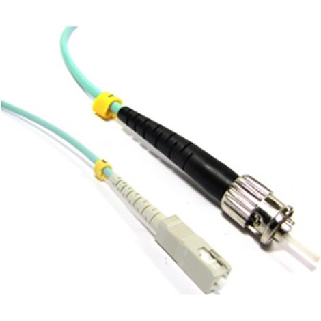 BeMatik - Câble à fibre optique OM3 ST à SC 50/125 5m simplex multimode