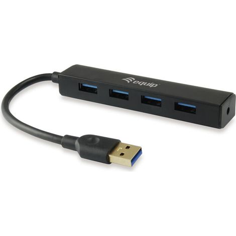 128953 hub de interfaz USB 3.2 Gen 1 (3.1 Gen 1) Type-A 5000 Mbit/s Negro (1/4)