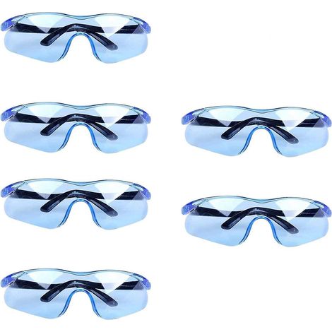 Lot de 6 lunettes de sécurité en plastique transparent pour jeux de tir pour enfants et adultes (1/5)