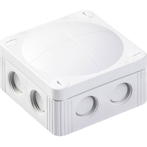 Wiska 10060401 Abzweigkasten (L x B x H) 85 x 85 x 51 mm Lichtgrau (RAL 7035) IP66/IP67 1 St.