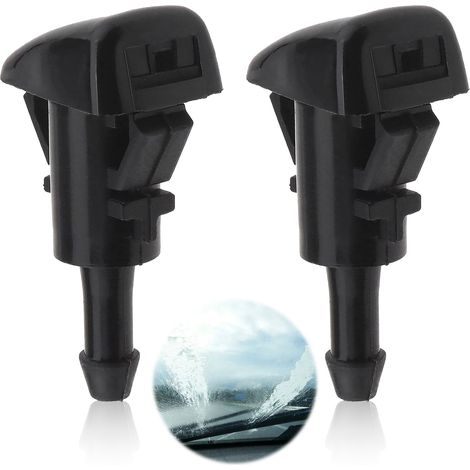 Lot de 2 gicleurs de lave-glace pour voiture - noirs (1/5)