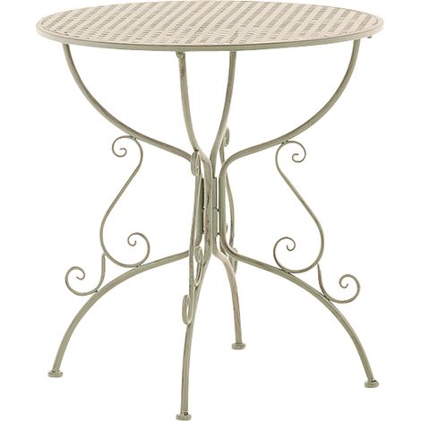 Table de jardin Amanda 70 cm Vert antique (1/4)