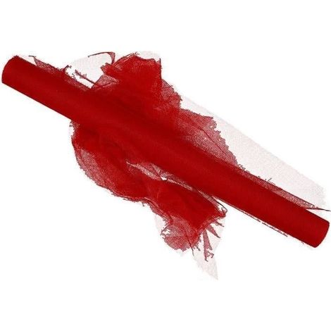 Tulle en rouleau - réf 44615 - Couleur Rouge - Qualité Supérieure - Pour Femme