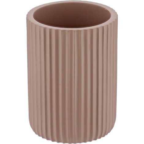 Bicchiere rotondo in poliresina - cappuccino - Tendance