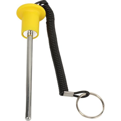 Goupille de verrouillage magnétique de 8 mm de diamètre pour colonne de poids de musculation, avec cordon. Accessoire de musculation pour exercices de fitness. (1/5)