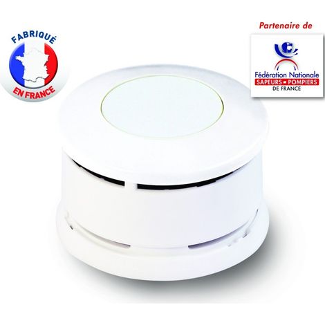 Détecteur de fumée certifié NF – Alimentation pile 5 ans – Origine France Garantie – Capteur réactif pour sécurité domestique – Lifebox (1/5)