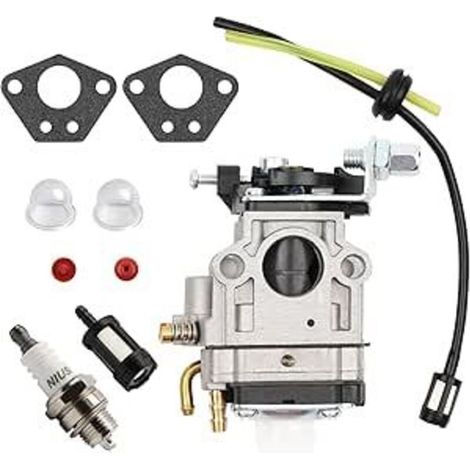 Carburateur Débroussailleuse 52cc 49cc 43cc Carbu Kit Carbu avec Joint Tuyau, Bougie et Filtre à Essence (1/5)