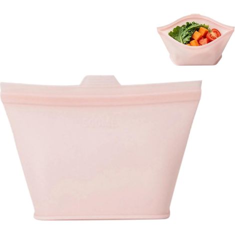 Sacs de conservation en silicone pour congélateur – Hermétiques, résistants à la chaleur, tiennent debout, avec fermeture zippée (1/5)