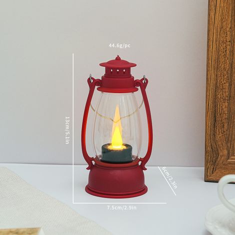 Décorations de Noël, lanternes en forme de poney, guirlandes lumineuses pour fêtes, bougies électroniques LED, lampes à pétro(Y023) (1/5)