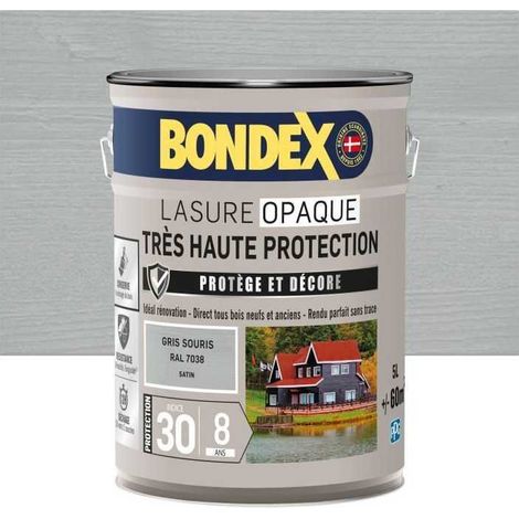 Bondex Lasur Holzfarbe Außen Grau Satin 5L