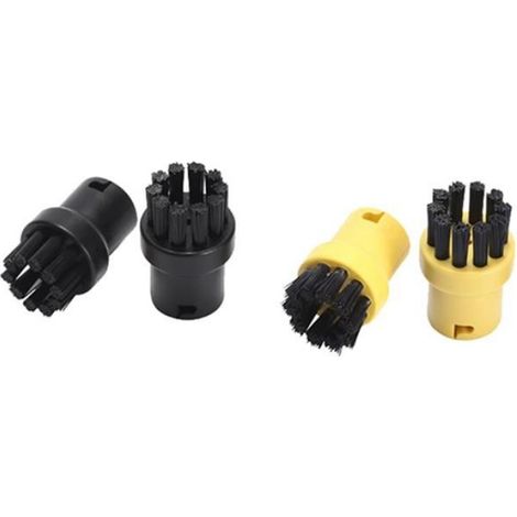 Paquet de 16 Brosses à Poils de Buse pour Outil à Main pour Nettoyeur Vapeur SC1 SC2 SC3 SC4 SC5 SC7 noir & jaune (1/5)