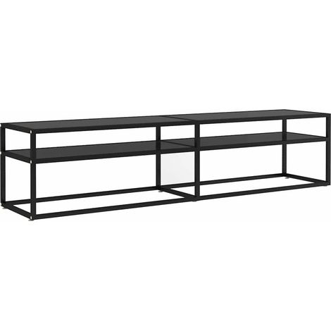 Maison Exclusive - TV-Schrank Schwarz 180x40x40,5 cm Hartglas (1/5)