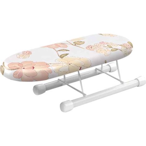 Mini table à repasser pliable et peu encombrante pour la maison et les voyages, avec repassage des poignets et des cols (Pivoine) (1/5)
