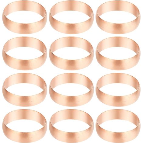 8mm Tube Embouts de Manchons Compression OD, 6Pcs Kit d'Assortiment Raccords à Virole en Cuivre pour Gaz d'Eau d'Air - 28mm (1/5)