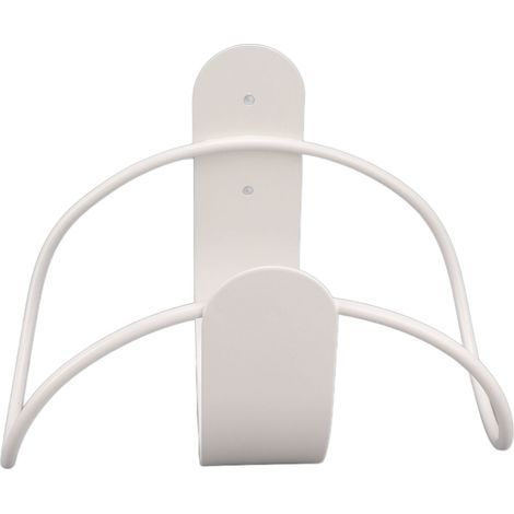 Stainless steel wall-mounted hose holder, heavy-duty storage rack, easy to install, white hanger (1/5)