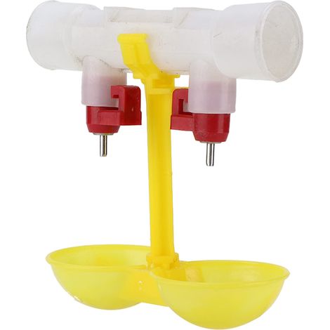 Abreuvoir à double mamelon pour poulet, gobelets automatiques à suspendre pour volaille (Moselotaxp5o (1/5)