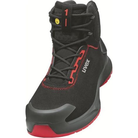 uvex Stiefel 1 x-craft S3L schwarz rot Weite 14 Gr. 41 (1/5)