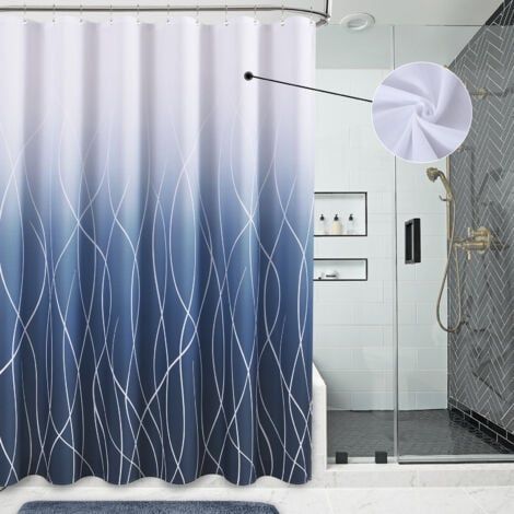 Rideau de douche 180 x 180 cm Rideau de douche Rideau de douche en polyester imprimé imperméable (1/5)