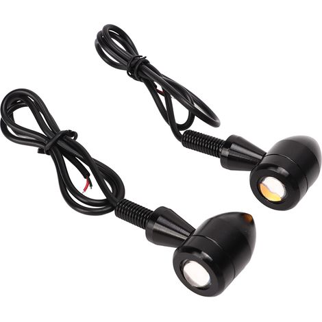 Clignotants avant et arrière à LED, ambre et jaune, 12 V CC, universels pour scooters et motos sportives (type 1). (1/5)