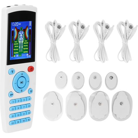 Appareil d'électrostimulation musculaire EMS/TENS à 16 modes, massage par impulsions pour un soulagement naturel de la douleur, prise 110-240 V. (1/5)