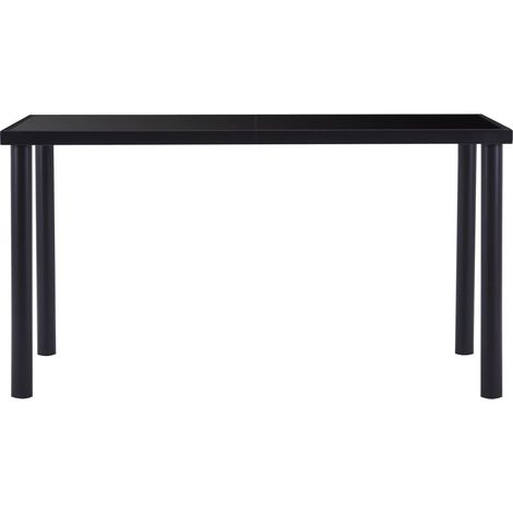 Maison Exclusive - Esstisch Schwarz 140 x 70 x 75 cm Hartglas