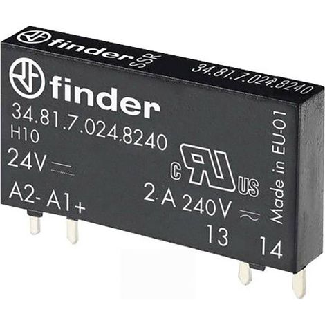 Finder Relais à semi-conducteurs 34.81.7.024.8240 Tension de contact (max.): 275 V/AC à commutation au zéro de tension 1 pc(s) S72556