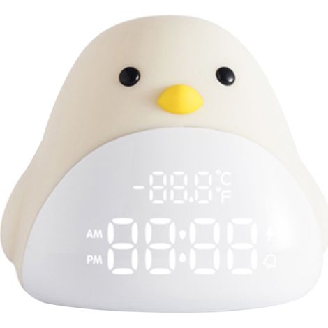 Lampe de chevet LED Silicone pour bébé enfant, réveil oiseau mignon cartoon, veilleuse USB, cadeau doux lumineux